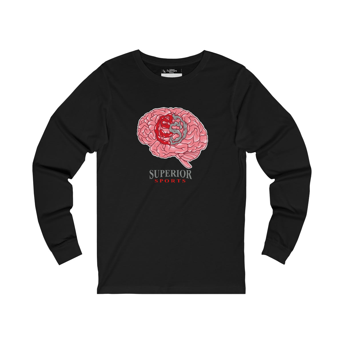 Men Long Sleeve Brain SS Tee