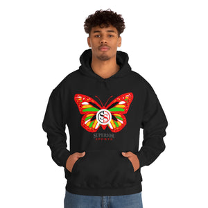 Ladies Hoodie Colorful Butterfly