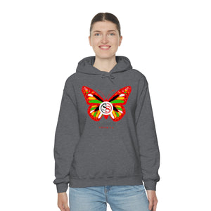 Ladies Hoodie Colorful Butterfly