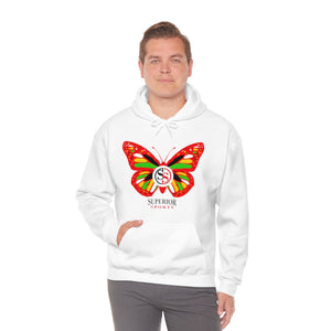 Ladies Hoodie Colorful Butterfly