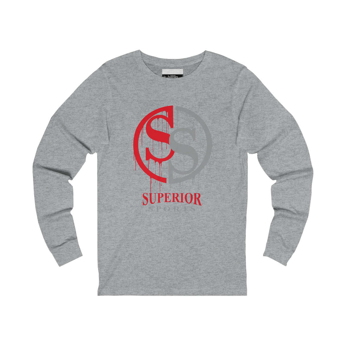 Men Long Sleeve BLK SS Drip Long Tee