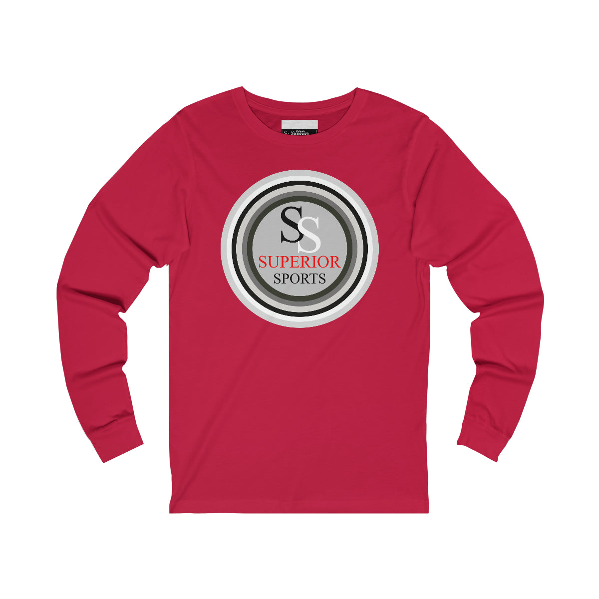 Men Long Sleeve Multi Gray Circles SS  Tee