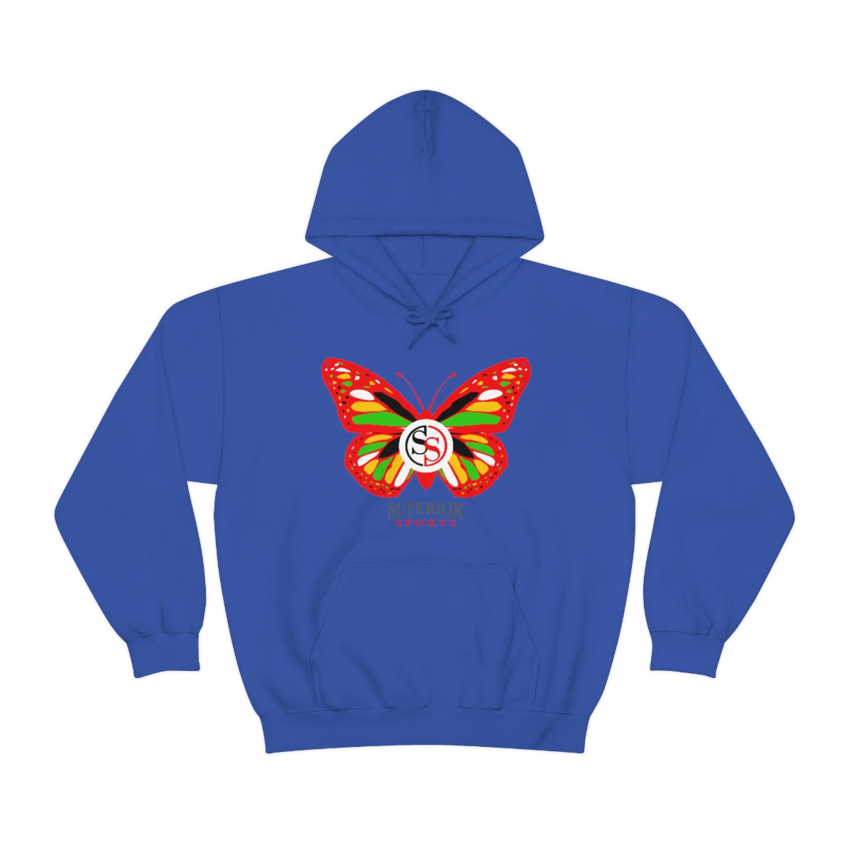 Ladies Hoodie Colorful Butterfly