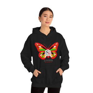 Ladies Hoodie Colorful Butterfly