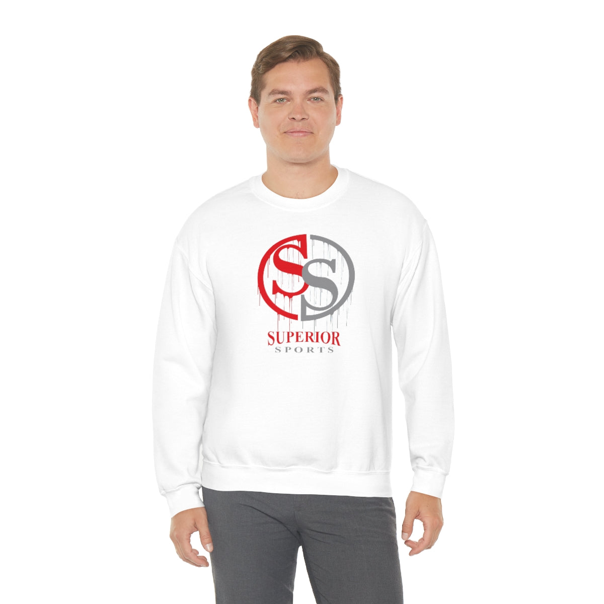 Men Double sided Crewneck Sweatshirt