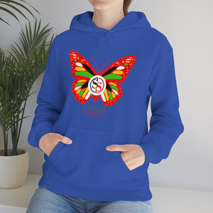 Ladies Hoodie Colorful Butterfly