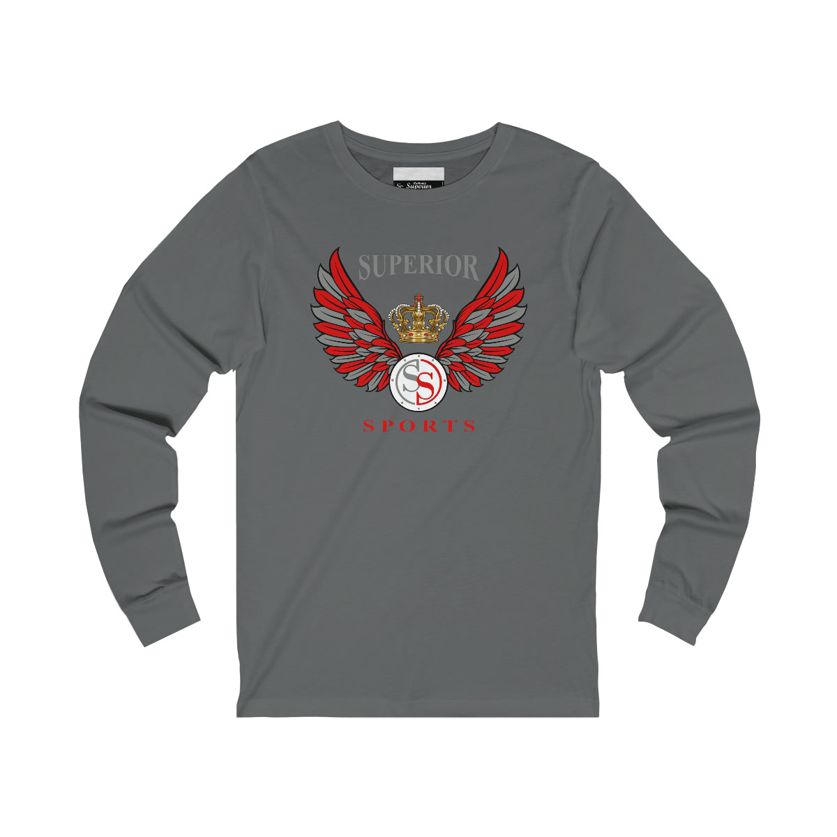 Men Long Sleeve Wings SS Tee