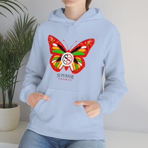 Ladies Hoodie Colorful Butterfly