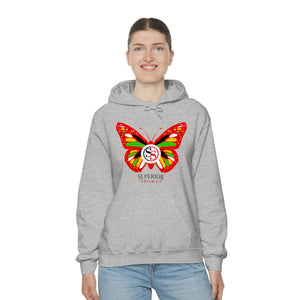 Ladies Hoodie Colorful Butterfly