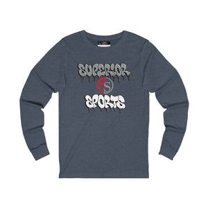 Men Long Sleeve Ghoulish Gray SS Tee