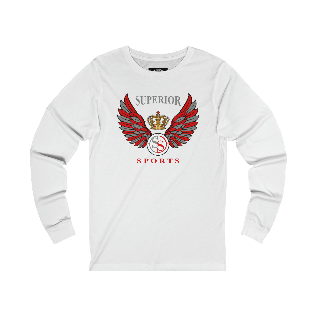 Men Long Sleeve Wings SS Tee