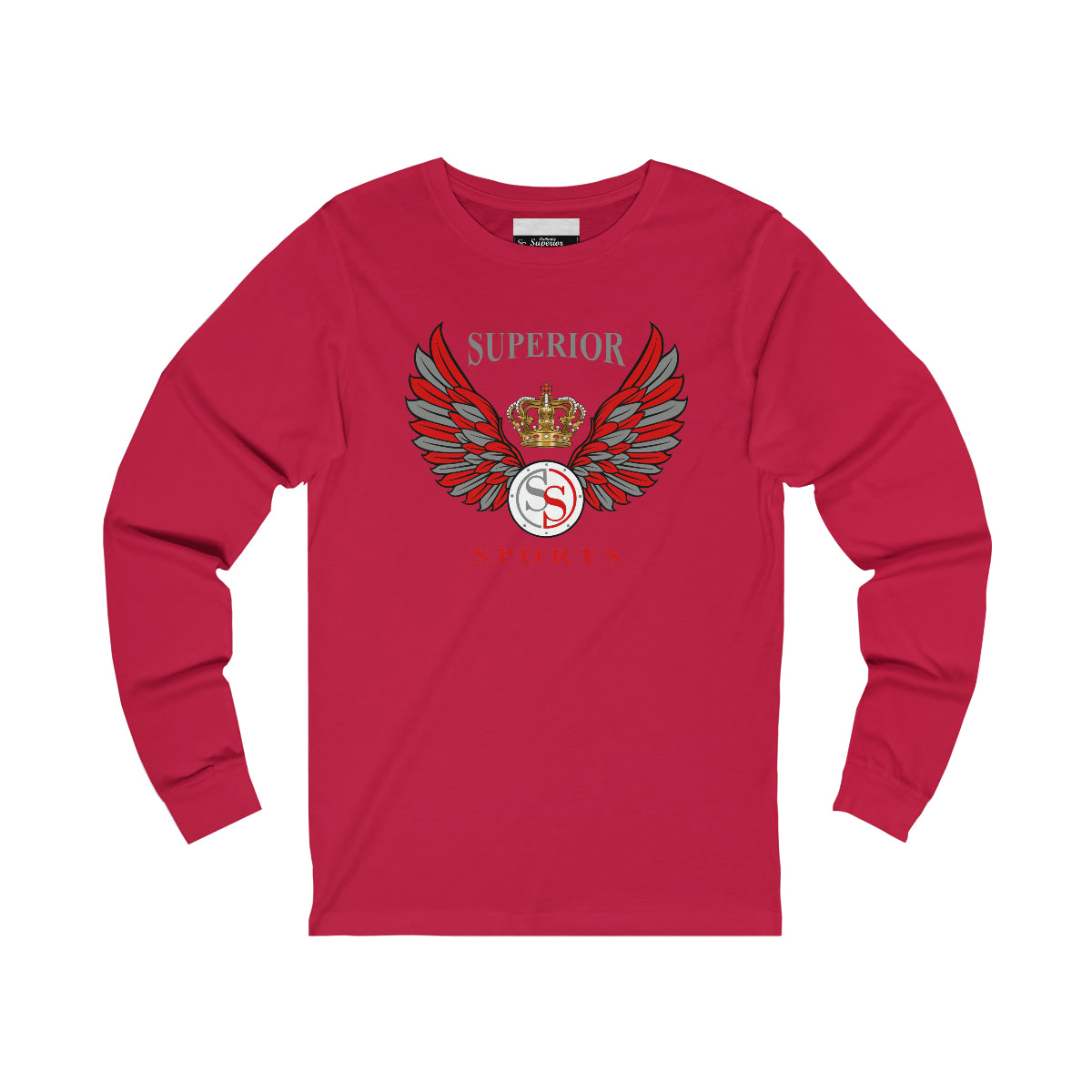 Men Long Sleeve Wings SS Tee